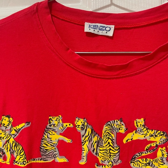 Kenzo Kids Vibrant Red Tee with Logo - Picture 2 of 4